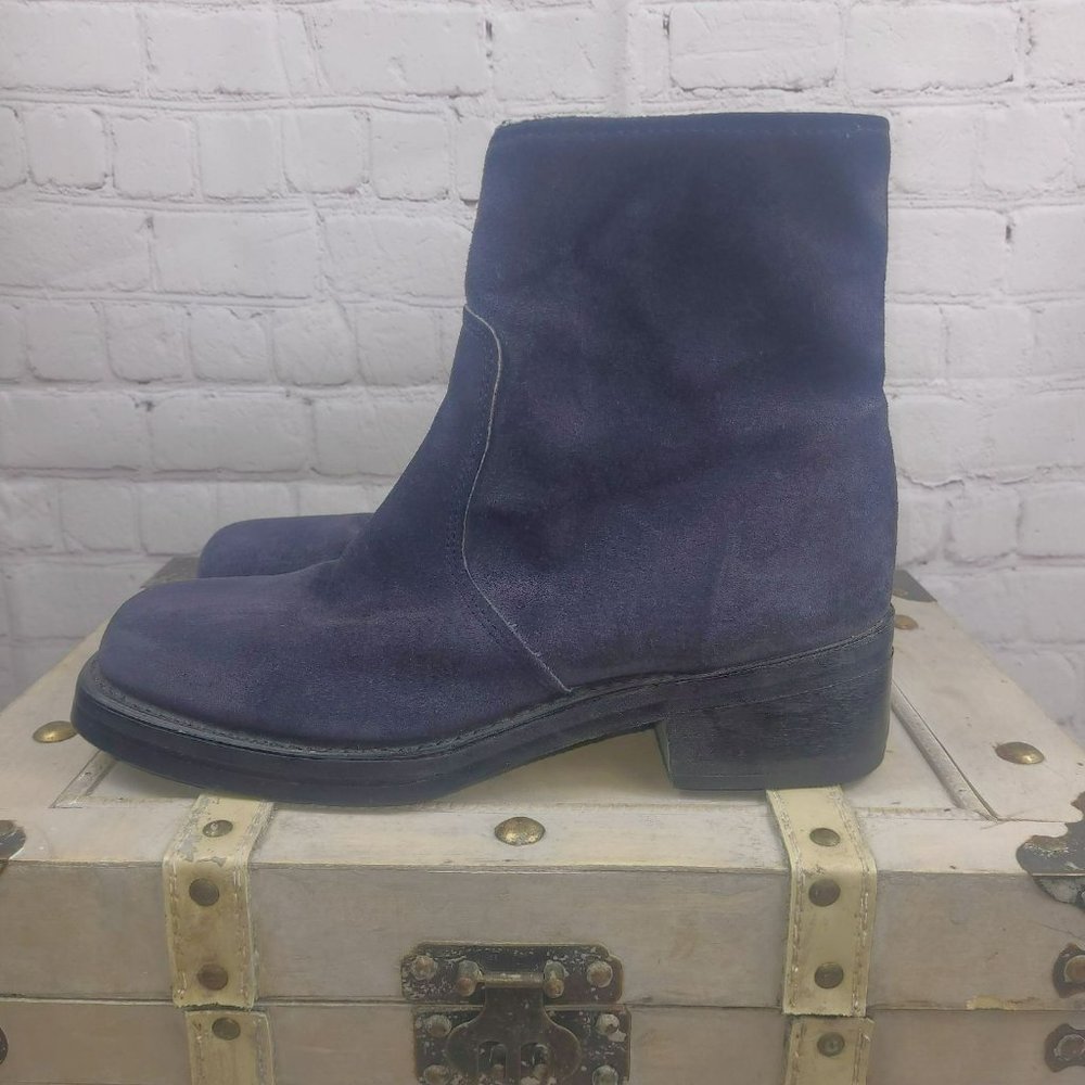 Durango Women's Blue Suede Boots - Dark Blue